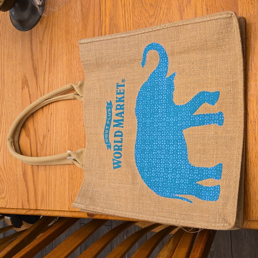 World Market Burlap Bag